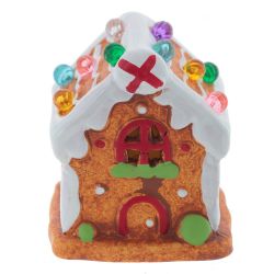 GAEM Фигурка декоративная с подсветкой "Домик пряничный" (LR44х2), L6 W5,5 H7,5 см