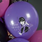 Шар (12''/30 см) Мрачная стори, Уэнсдей, Ассорти, пастель, 1 ст, 25 шт.