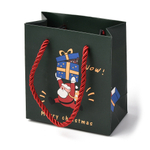 Подарочный пакет с ручками Merry Christmas, 12x11х6см