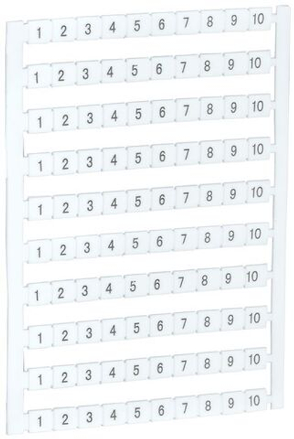 Маркеры для КВИ-4/16мм2 с нумерацией №№ 1-10 IEK