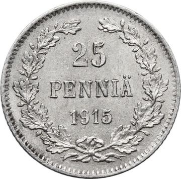 25 пенни (pennia) 1915 S (монета для Финляндии)
