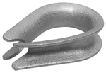 Коуш DIN 6899, 4мм, 2 шт, оцинкованный, ЗУБР