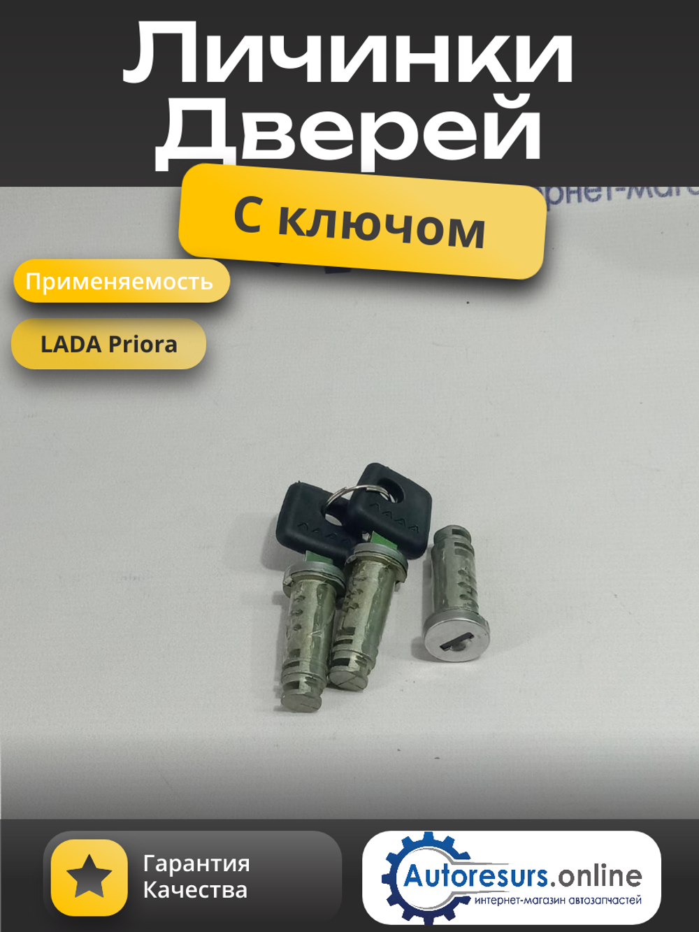 Личинки замков двери ВАЗ 2170 тип ДЗ