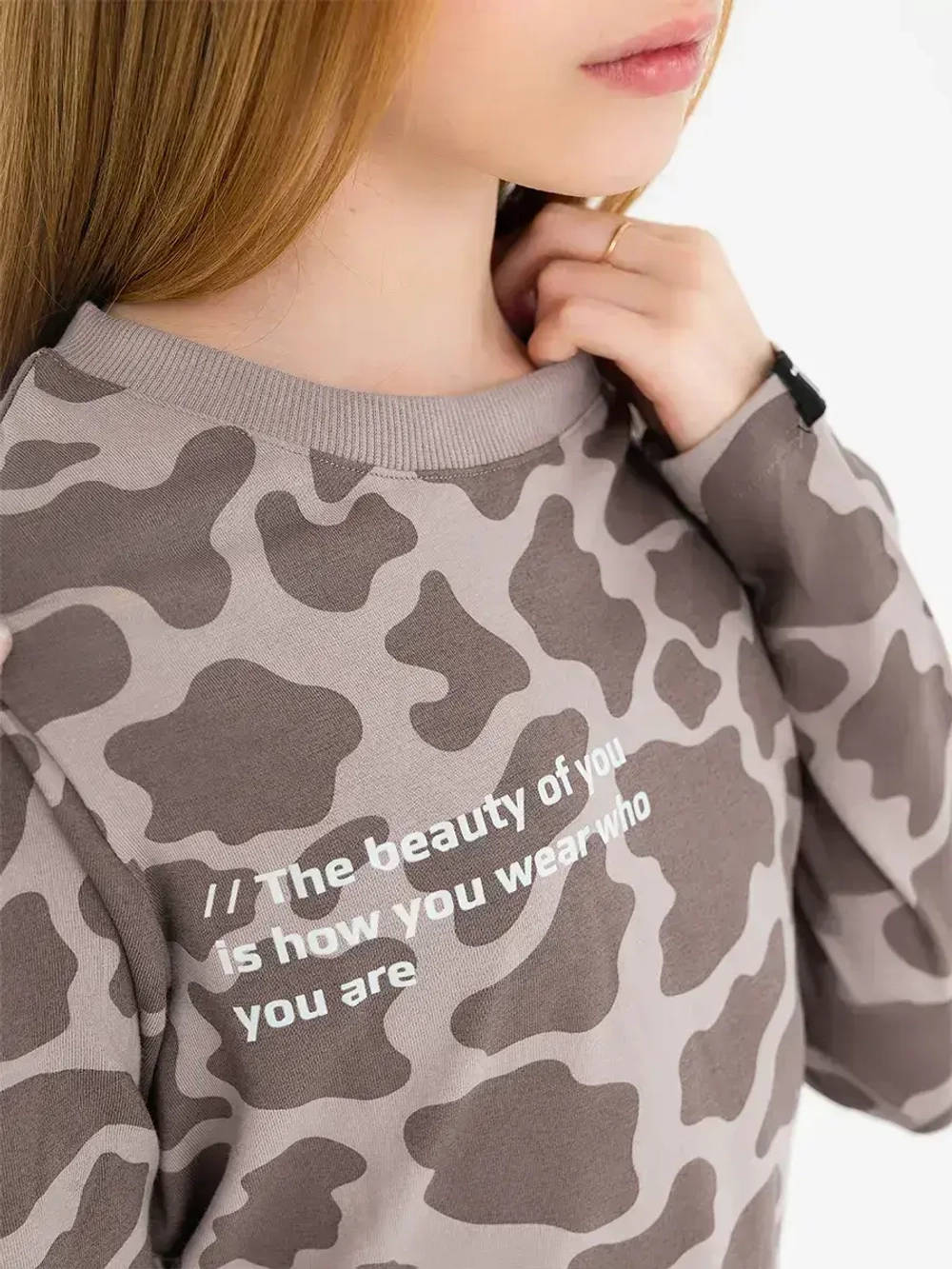 Лонгслив для девочки туника