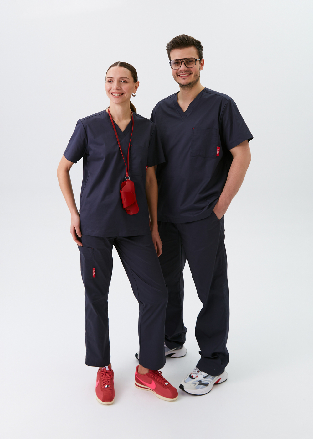 Топ медицинский унисекс Ред Бейс, ртуть хлопок