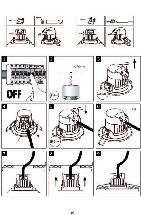 Встраиваемый светодиодный светильник Lucide Inky Led 22971/06/99