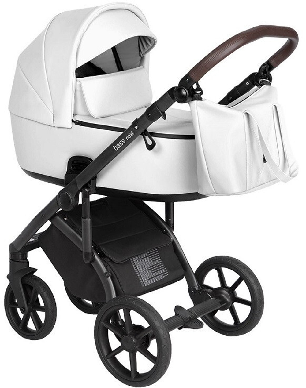 Детская коляска Roan Bass Next Кожа 2 в 1 RN081/1 White