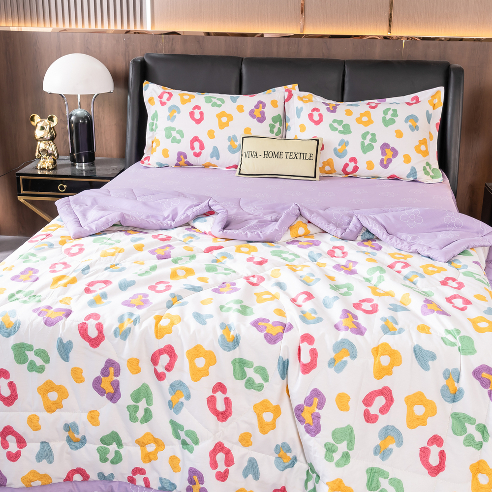 Комплект постельного белья Сатин с Одеялом 100% хлопок OB094