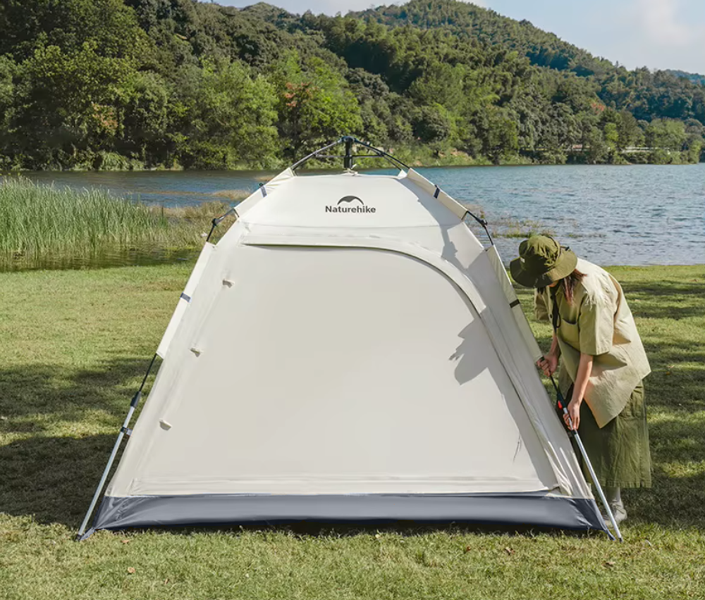 Палатка Naturehike Ango 4-местная, быстросборная, серая, артикул CNK2550WS010-VG4