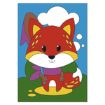 Картина по номерам 20*30см "Красная лисичка" (на подрам.) (Lori)