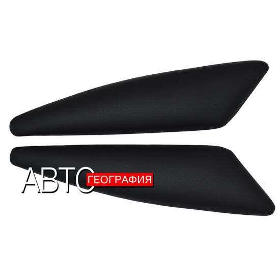 Мягкие накладки на ручки дверей Mitsubishi Outlander III рестайлинг (2018-наст. время) из экокожи