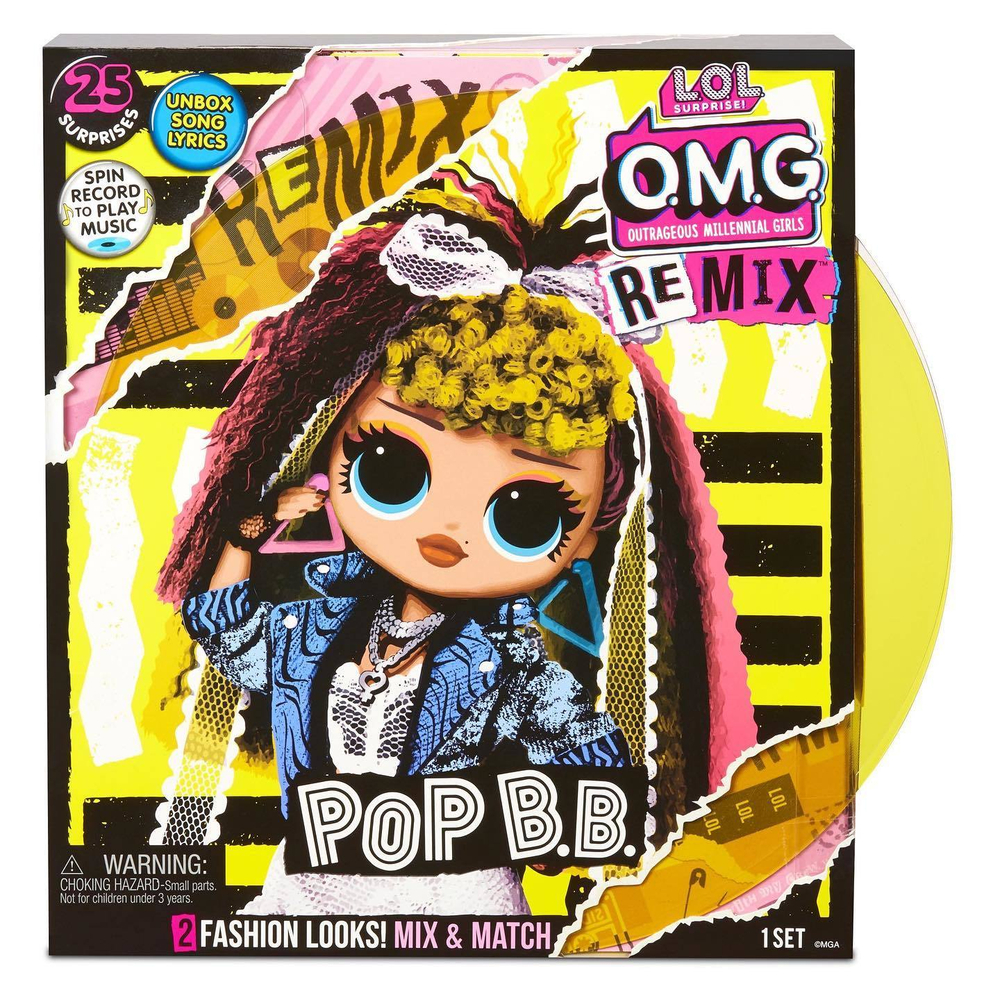Кукла L.O.L. Surprise! O.M.G. Remix Pop B.B., с музыкой
