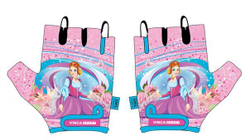 Перчатки велосипедные детские, Princess Kate, гелевые вставки,цвет розовый, размер 7XS