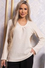 Блуза Маллуя (бежевая) Б14847-4М LT Collection (Акция)