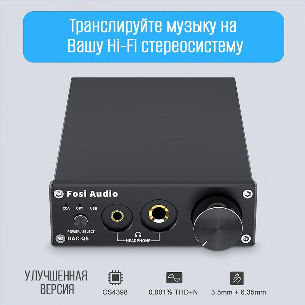ЦАП-конвертер Fosi Audio Q5 DAC