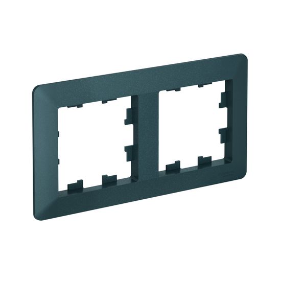 ATLASDESIGN AIR 2-постовая РАМКА, ИЗУМРУД/дымчатый черный