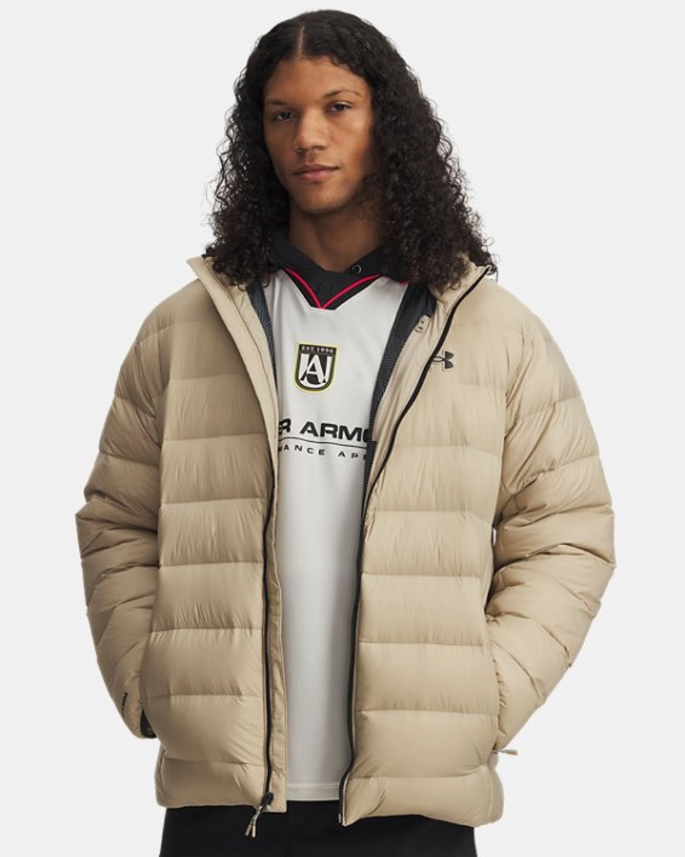 Пуховик Under Armour Legend Down City Khaki / Black