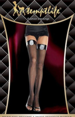 Чулки-сетка со значком "Полицейского" SL (42-46) (Цвет: черный)