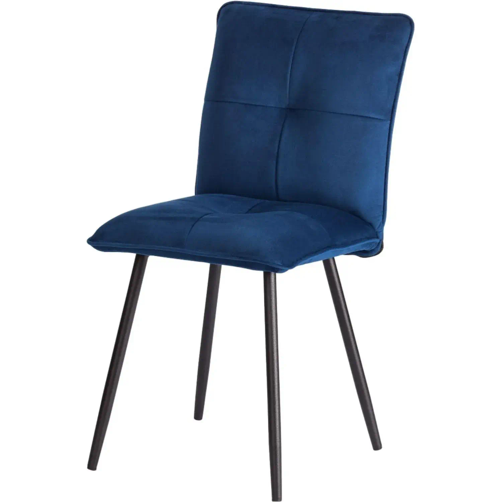 Стул Комус Мебель Flip велюр, 41х55х88, Blue (синий)