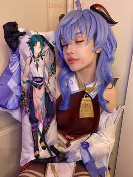 Мини дакимакура Сяо из Геншин Импакт | Genshin Impact арт. M0901, 60х20 см