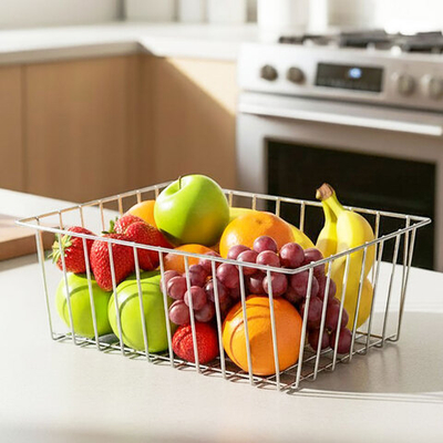 Корзина для фруктов металлическая 255*270*110мм, хром