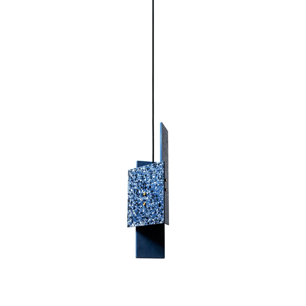 Подвесной дизайнерский светильник  PIECE by Bentu Design (синий)