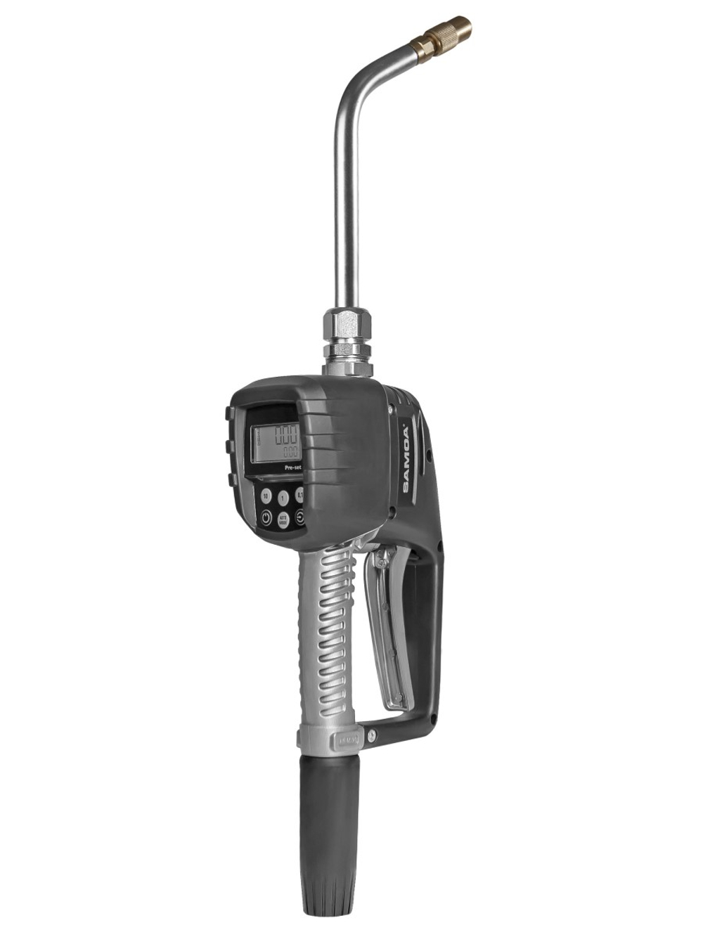 Пистолет для отпуска масла и топлива с электронным счетчиком, с жестким носиком U-Link (Ю-Линк)