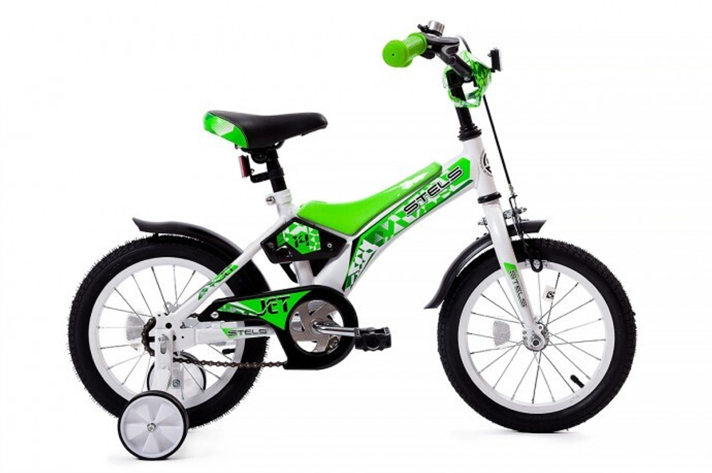 Велосипед Jet 18", рама 10", белый/салатовый Z010