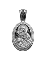 Образок из серебра/Чернение/Владимирская БМ