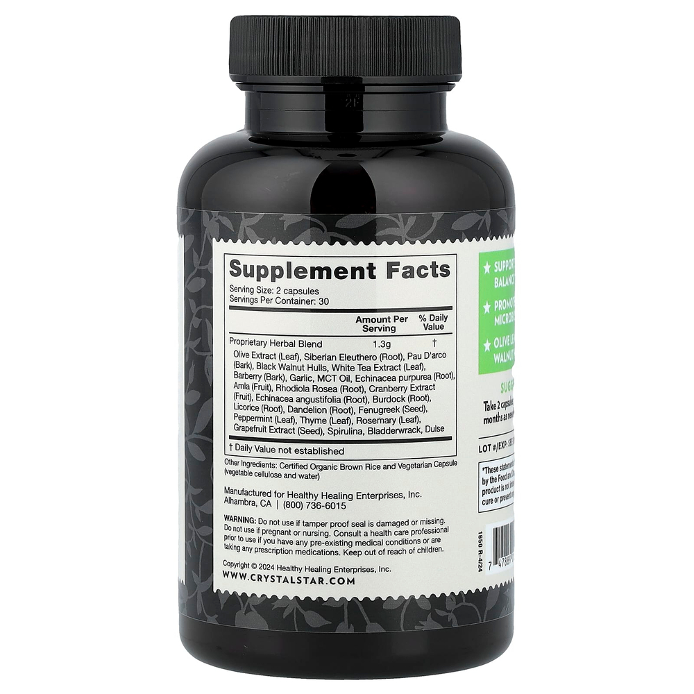 Crystal Star, Candida Balance, 60 вегетарианских капсул