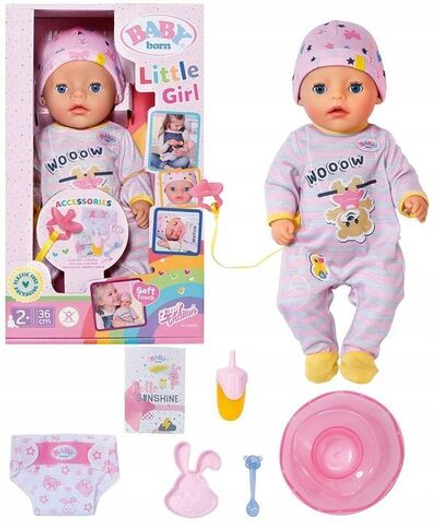 Кукла Zapf Baby born - Интерактивная кукла Little Girl Девочка младенец - Беби борн 831960