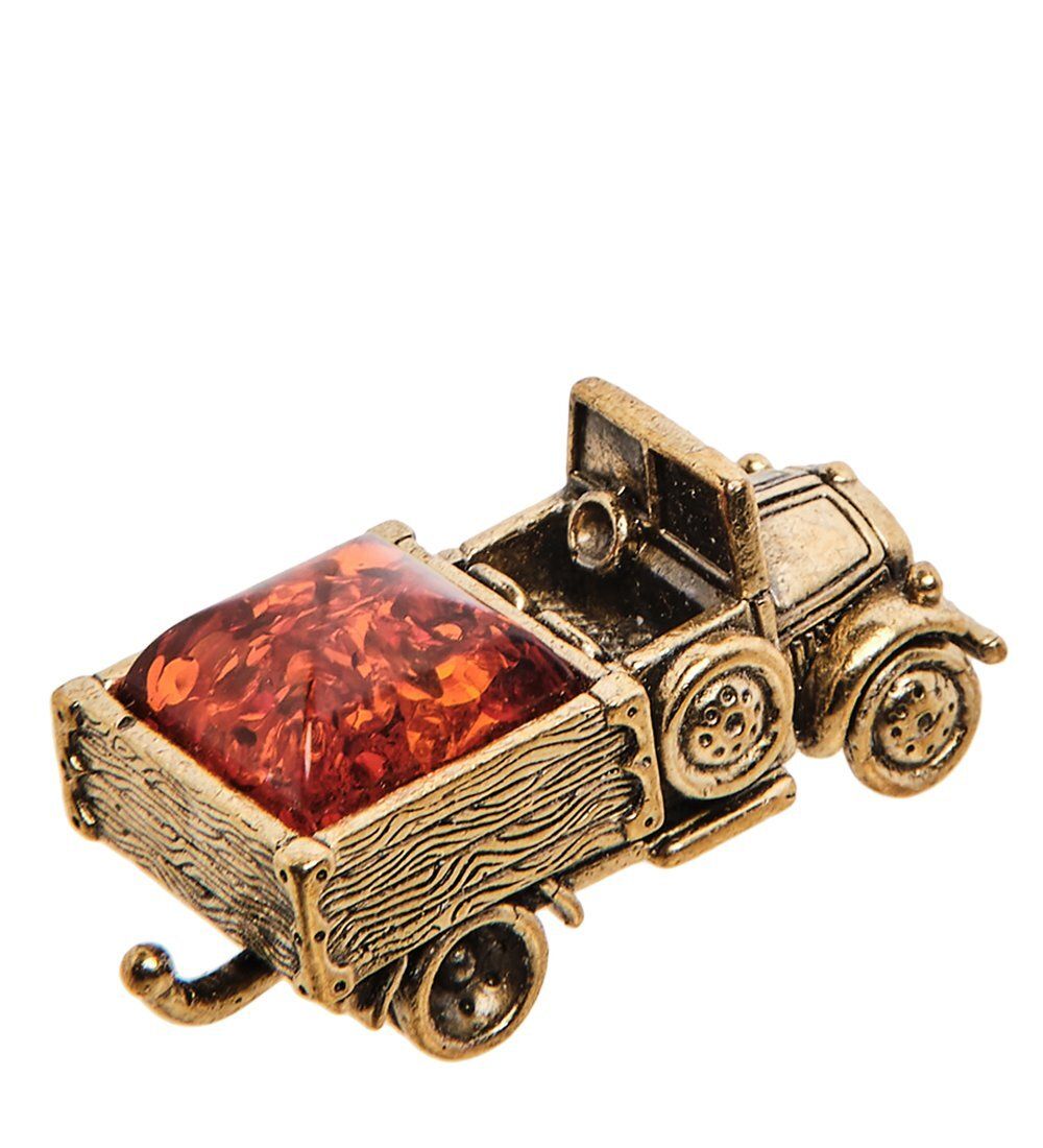 AM-3017 Фигурка «Машина Грузовая» (латунь, янтарь)