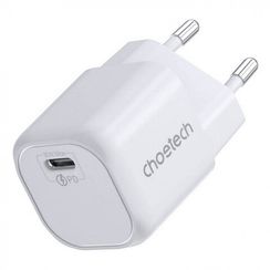 Сетевое зарядное устройство Choetech PD5007 GAN 30Вт (USB-С) PD Travel белый