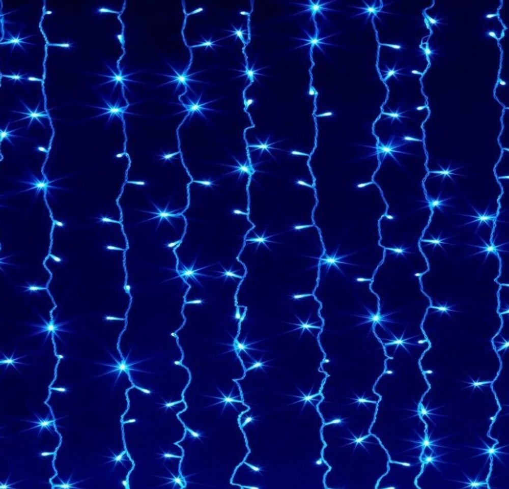 Гирлянда штора 2.0х2.0м Синий Rosh Blue240L п/п