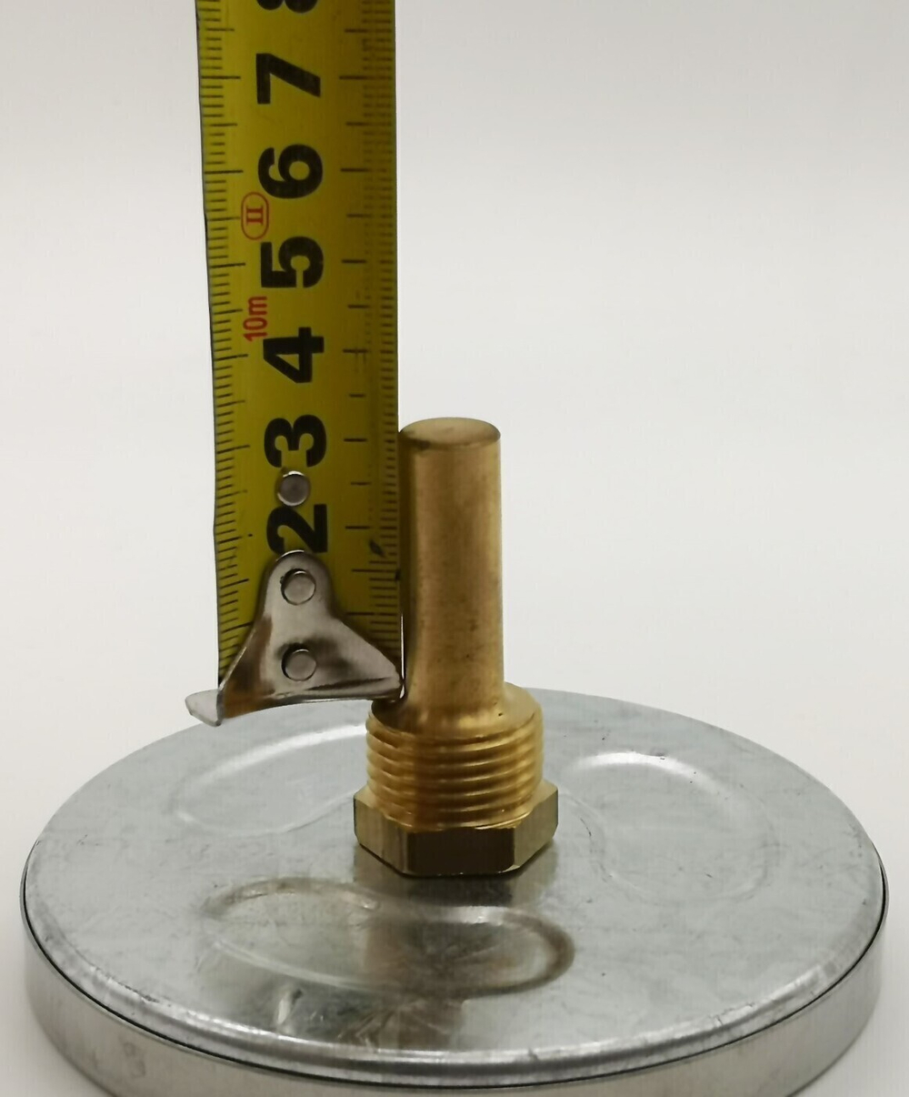 Термометр биметаллический осевой ТБП-100 (0+160), 42 мм,G 1/2, 2.5%