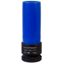 WDK-703-4017L Головка торцевая ударная тонкостенная 1/2", 6 граней, 17 мм