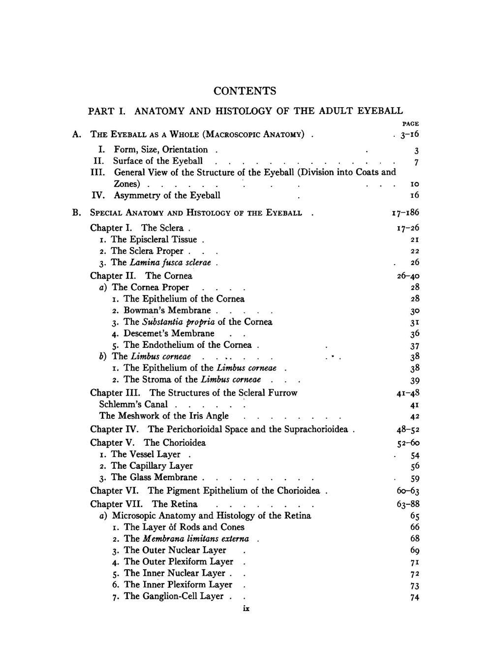 The anatomy and histology of the human eyeball in the normal state, its development and senescence | Maximilian Salzmann