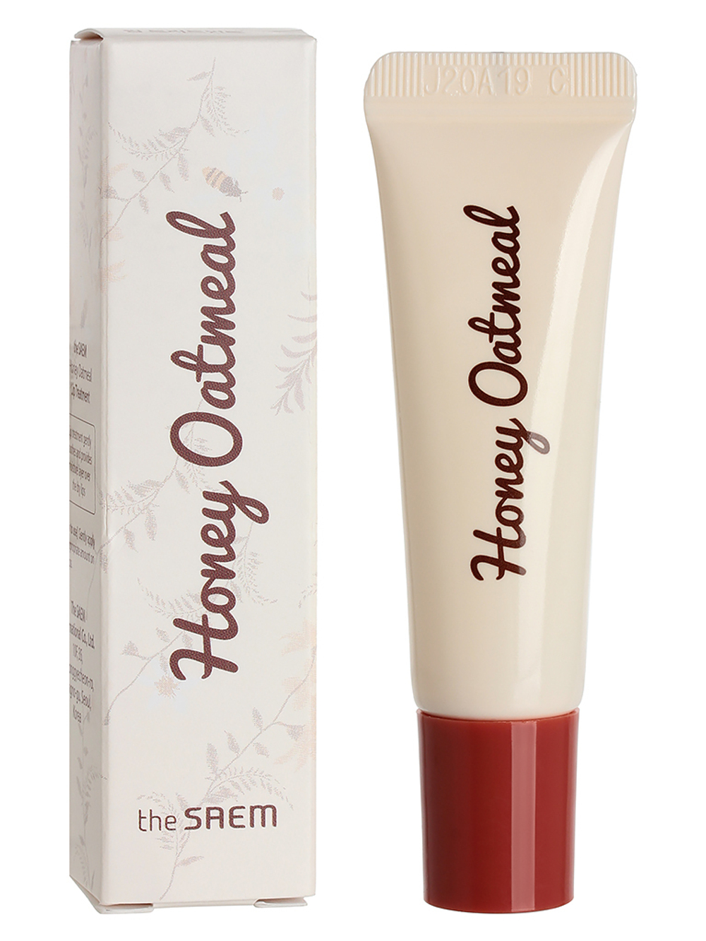 The Saem Honey Oatmeal Lip Treatment питательный бальзам для губ с медом и овсянкой