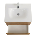 Тумба с раковиной подвесная BelBagno MARINO-CER-N-600-2C-SO-RR-P Rovere Rustico, раковина белая BB-8099-60