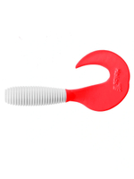 Твистер несъедобный Helios Credo 3,35"/8,5 см White & Green 20шт. (HS-11-016-N-20)