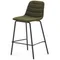 Полубарный стул Zunilda, зеленый с черными ножками