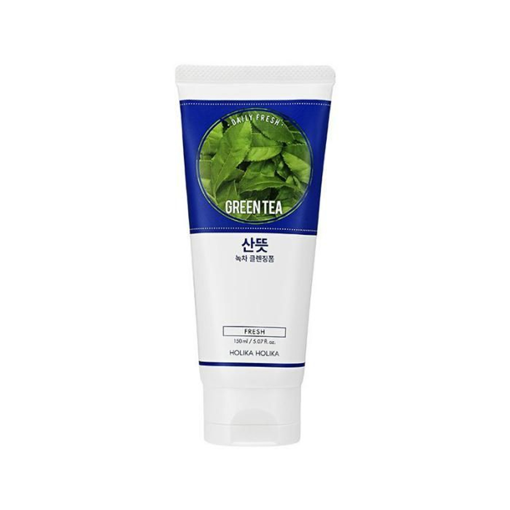 Пенка для умывания с зеленым чаем HOLIKA HOLIKA Daily Fresh Green Tea Cleansing Foam 150 мл