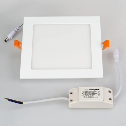 Светильник DL-172x172M-15W Warm White (Arlight, IP40 Металл, 3 года) 020133