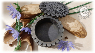 Мини-шкатулка "Печать Велеса" в руническом круге