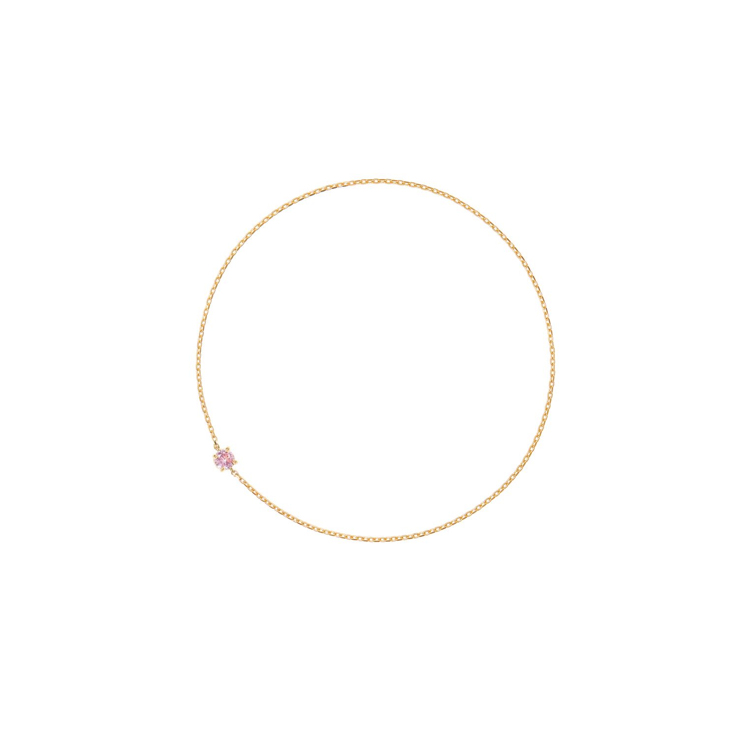 Вечный браслет ВЛВ Навсегда – Розовый сапфир