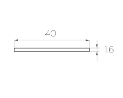 Алюминиевая пластина для ленты LC-AP-01640-2 anod