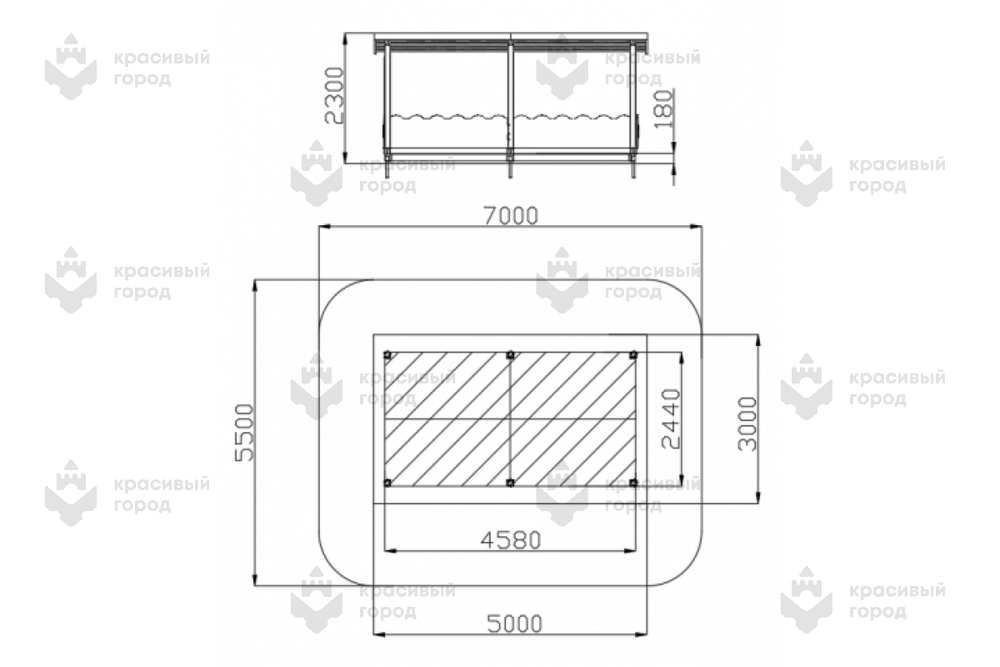 Беседка большая тип-5 (зеленый)
