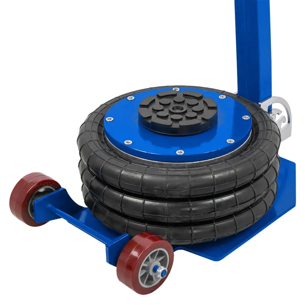 Домкрат подкатной пневматический 3т (4-8bar, h min 135мм, h max 400мм, 3 подушки, Ø250мм) Forsage F-TRA1812