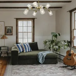 8154/8C COMFI LN26 108 медный/прозрачный, металл/стекло Потолочный светильник Е14 8*40W 220V IMANA