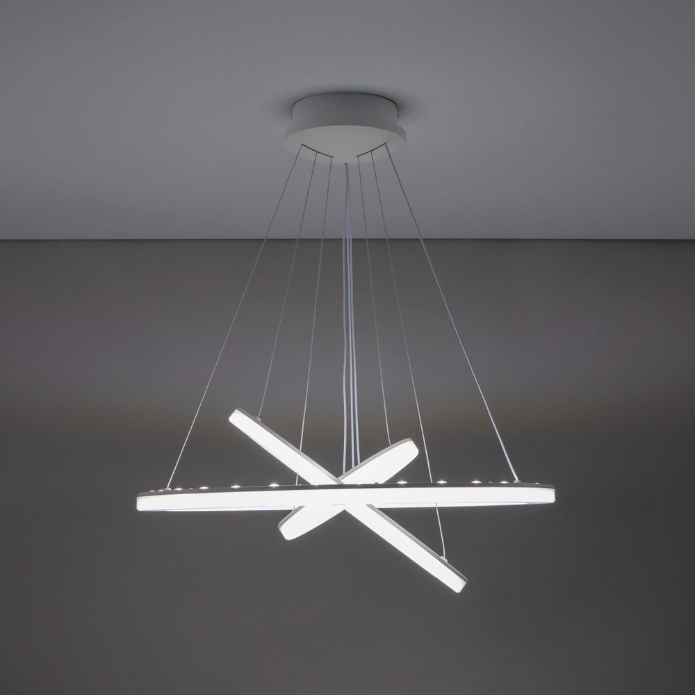 Citilux Электрон Смарт CL710A104S Умная люстра подвесная Белая